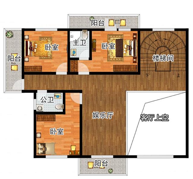 新中式四層復式別墅設計圖，造價55萬，能最大需要的滿足生活需要