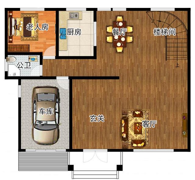 新中式四層復式別墅設計圖，造價55萬，能最大需要的滿足生活需要