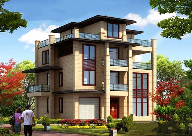 新中式四層復式別墅設計圖，造價55萬，能最大需要的滿足生活需要