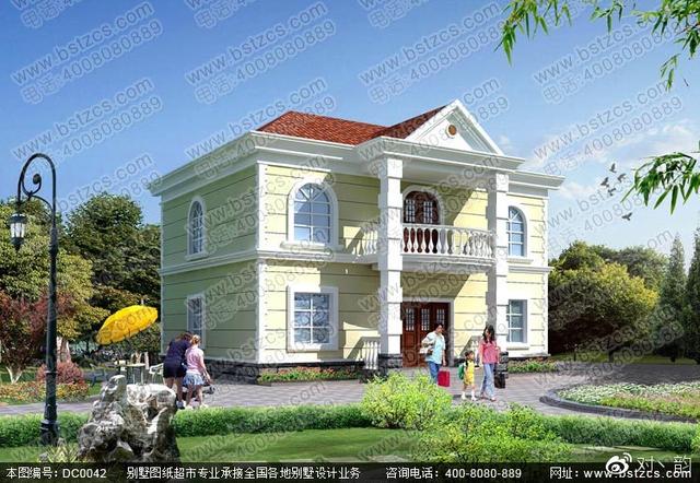 二層別墅全套設計圖紙，外觀清新淡雅，內部經濟實用，非常適合農村建