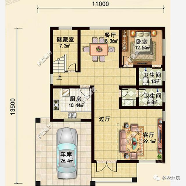 2棟經典的二層別墅設計圖，外型和布局都不老土！