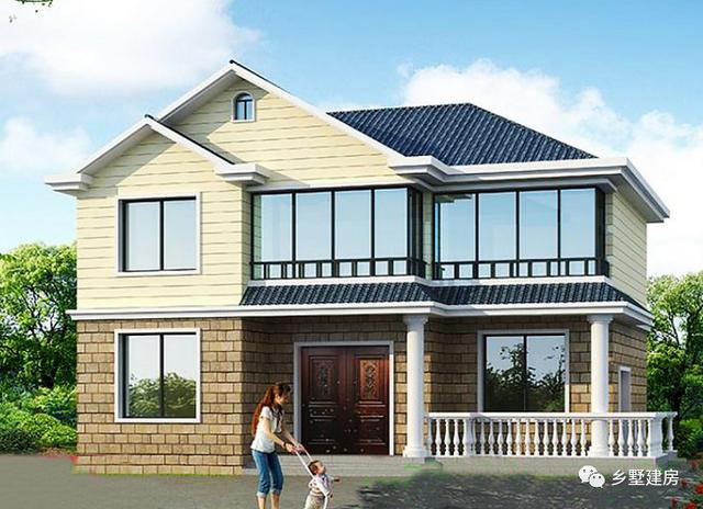 2棟經典的二層別墅設計圖，外型和布局都不老土！