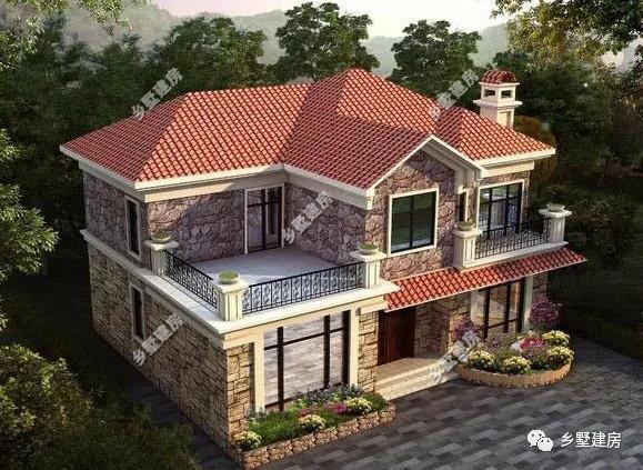 2棟經典的二層別墅設計圖，外型和布局都不老土！