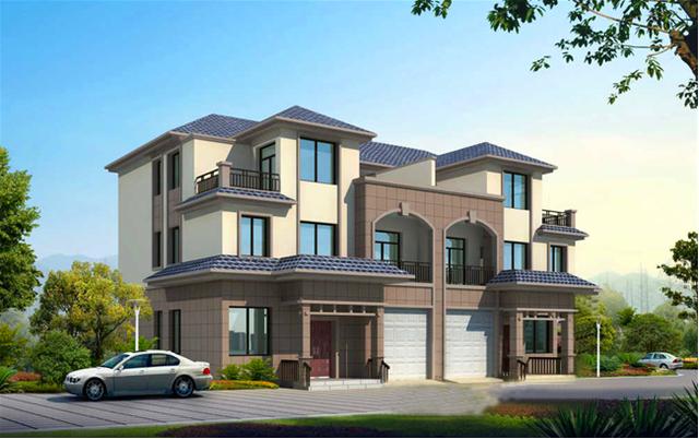 三層兄弟雙拼農村自建房，左右對稱，戶型合理，四平八穩，穩重大氣，農村建房必選