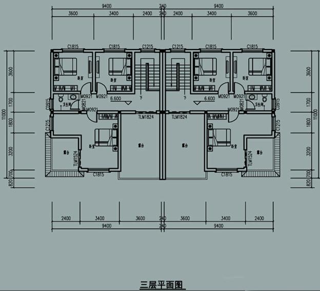 三層兄弟雙拼農村自建房，左右對稱，戶型合理，四平八穩，穩重大氣，農村建房必選