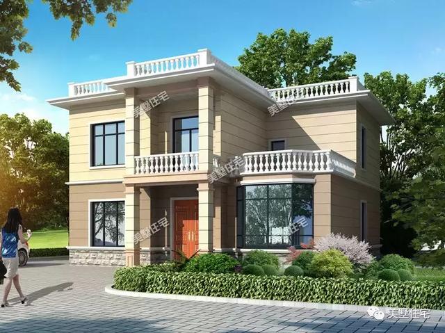 平屋頂好還是坡屋頂好？平頂施工簡單，造價低，6款平屋頂別墅設計圖分享給你