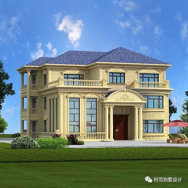 適合農村自建的18x16米帶電梯和多陽臺露臺的復式別墅設計圖，7室4廳，大大的滿足了生活需要