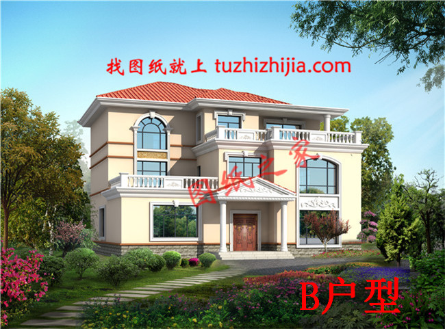 經典農村三層樓房設計圖,各種尺寸,各種戶型供您選擇