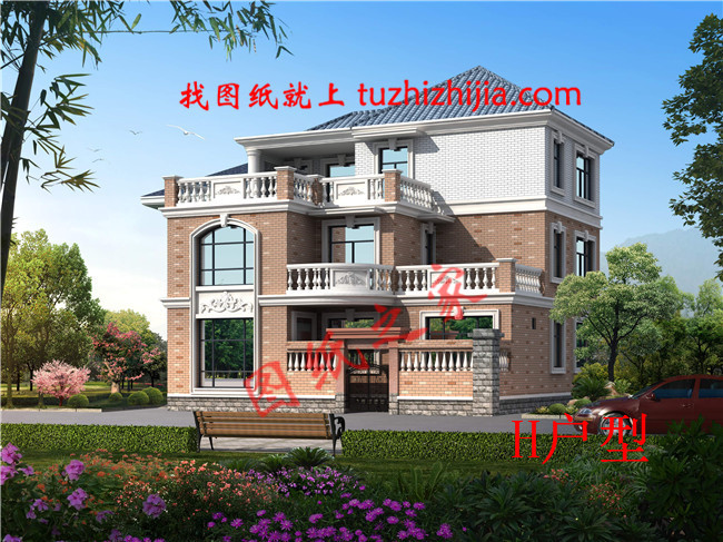 經典農村三層樓房設計圖,各種尺寸,各種戶型供您選擇