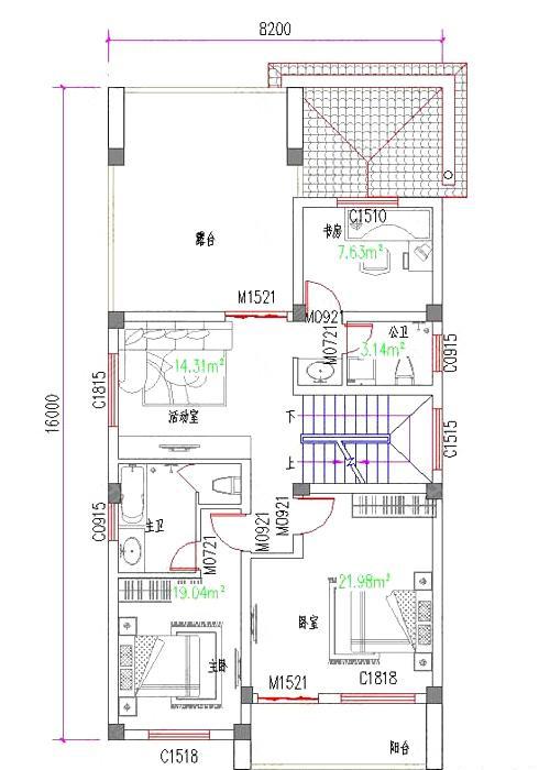 經(jīng)典三層地中海風(fēng)別墅設(shè)計(jì)圖，美感十足，占地120平，造價(jià)30萬。