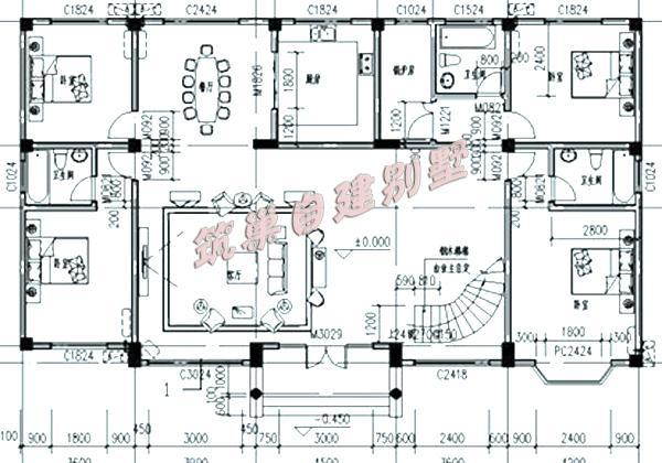 二層農(nóng)村自建別墅設(shè)計(jì)圖，帶鍋爐房+陽光房，適合北方人建造，造價35-40萬。