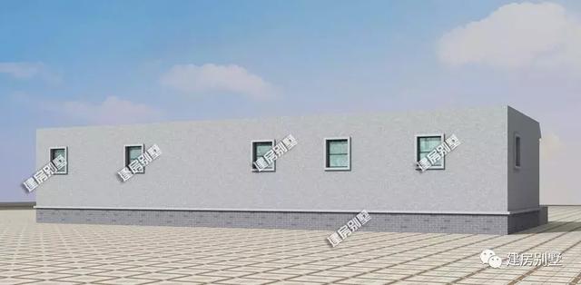 一層平屋頂農(nóng)村自建房，造型簡(jiǎn)單施工容易，布局方便實(shí)用，主體造價(jià)只要18萬。