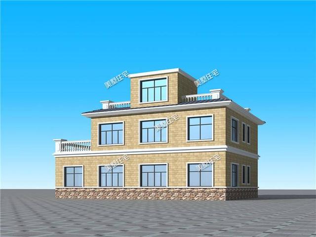 二層簡歐別墅設計圖，外觀干凈優美，結構緊湊實用，帶空中花園，是你喜歡的款式嗎？