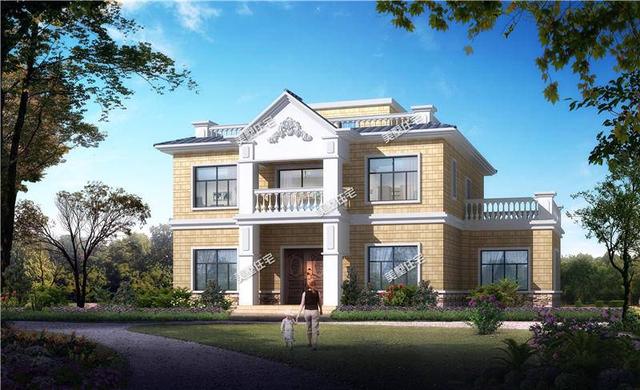 二層簡歐別墅設計圖，外觀干凈優美，結構緊湊實用，帶空中花園，是你喜歡的款式嗎？