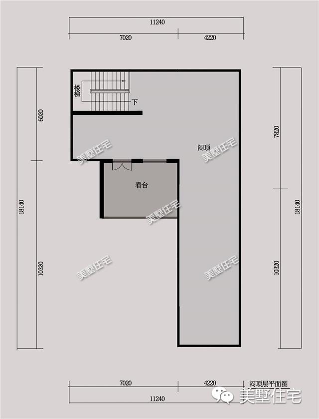 中式二層別墅設(shè)計(jì)圖，開間小進(jìn)深大，帶地下酒窖，主體造價(jià)55萬左右