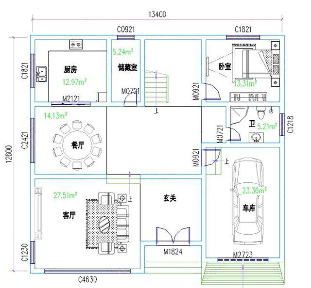 2款二層農(nóng)村小別墅設(shè)計圖，造價不高，適合普通農(nóng)村家庭建造