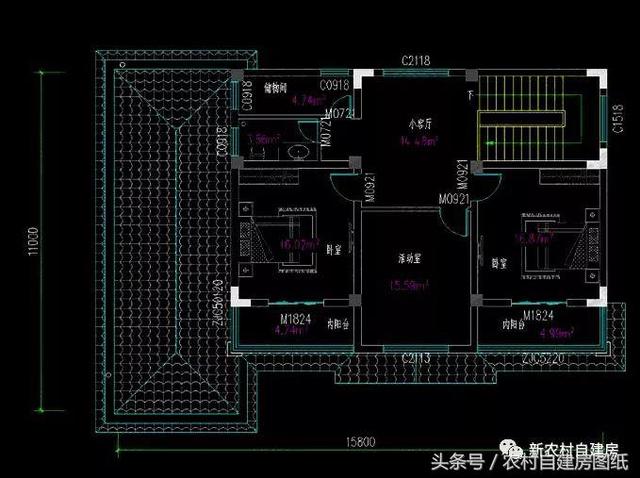 4款農(nóng)村建房別墅設(shè)計(jì)圖，帶獨(dú)立廚房和堂屋，符合農(nóng)村的生活習(xí)慣