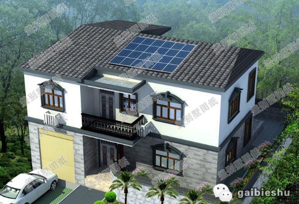 一款中式一款徽派風(fēng)格二層農(nóng)村自建房設(shè)計圖，均帶有古典韻味，很中國風(fēng)