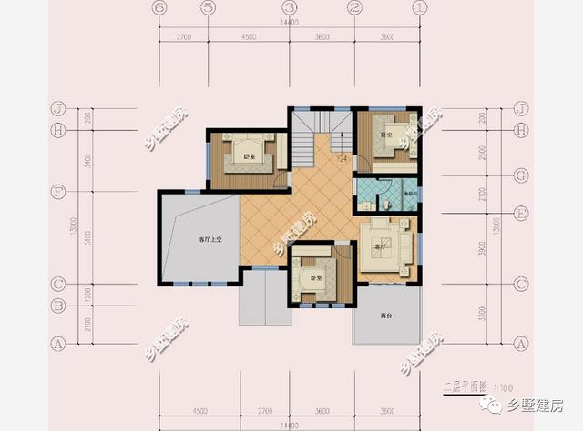二層農村自建房別墅設計圖，具有現代感，外觀不易過時