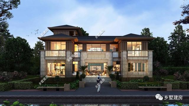 二層農村自建房別墅設計圖，具有現代感，外觀不易過時