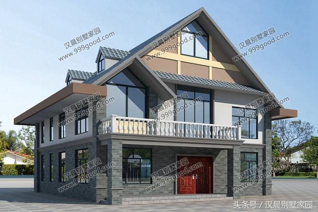 新農村美式別墅設計圖，簡潔大方，風格獨特