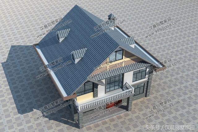 新農村美式別墅設計圖，簡潔大方，風格獨特