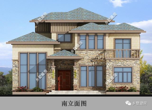 一款新中式別墅設計圖，現(xiàn)在都流行回農(nóng)村建房了，心動的話就趕緊回村建房吧