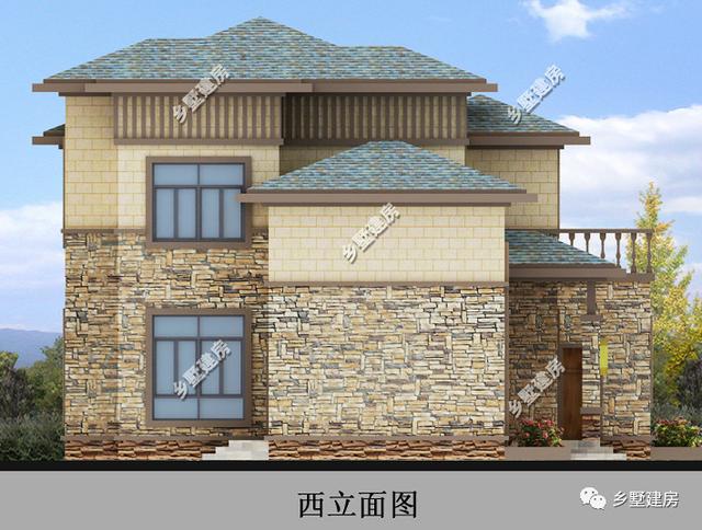 一款新中式別墅設計圖，現(xiàn)在都流行回農(nóng)村建房了，心動的話就趕緊回村建房吧