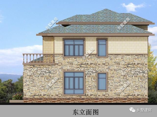 一款新中式別墅設計圖，現(xiàn)在都流行回農(nóng)村建房了，心動的話就趕緊回村建房吧