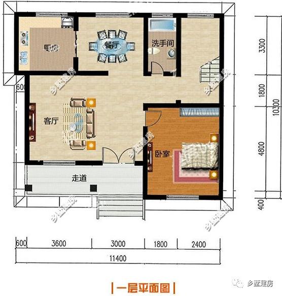 11X10米農村自建房設計圖，造價低，建一棟房不僅實用而且實惠