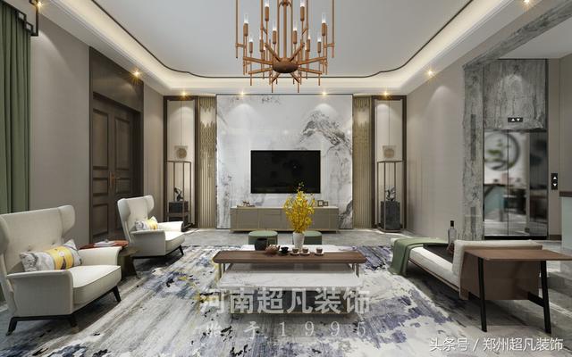 摩登東方風格別墅裝修，用西方的表現技法來展現摩登東方的時尚和時代感！