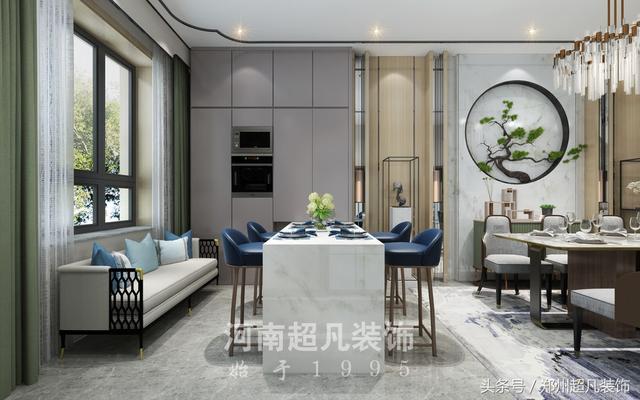 摩登東方風格別墅裝修，用西方的表現技法來展現摩登東方的時尚和時代感！