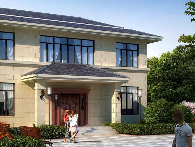 歐式別墅設計圖，一款別墅，設計了兩種外觀，喜歡哪種就建哪種