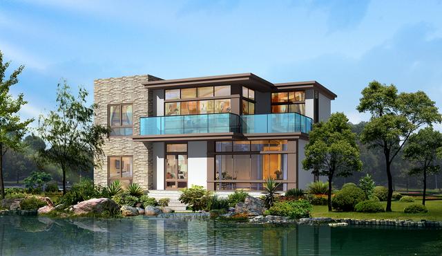 農村自建2層現代風別墅設計圖，整體外觀大氣，風景好，布局又實用，你可喜歡？