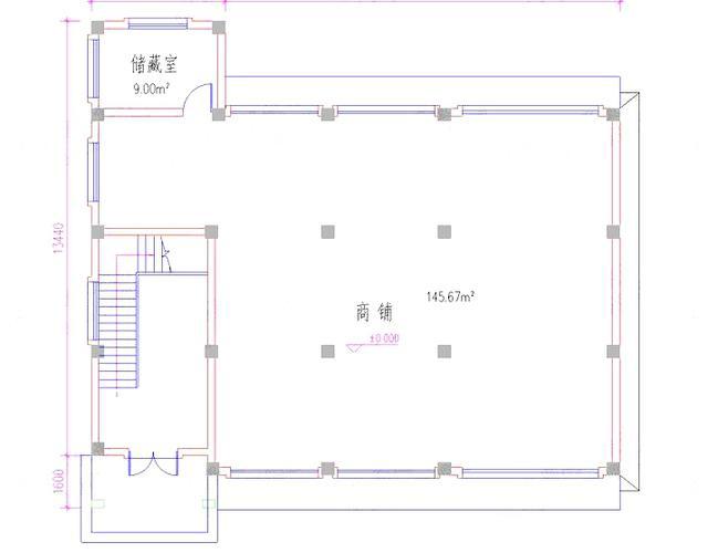 三層帶商鋪新農村自建房設計圖，55萬造價，商住兩用