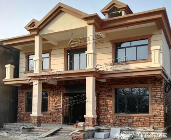 開間大的農村二層別墅設計圖，21萬經濟造價，看上去更大氣美觀