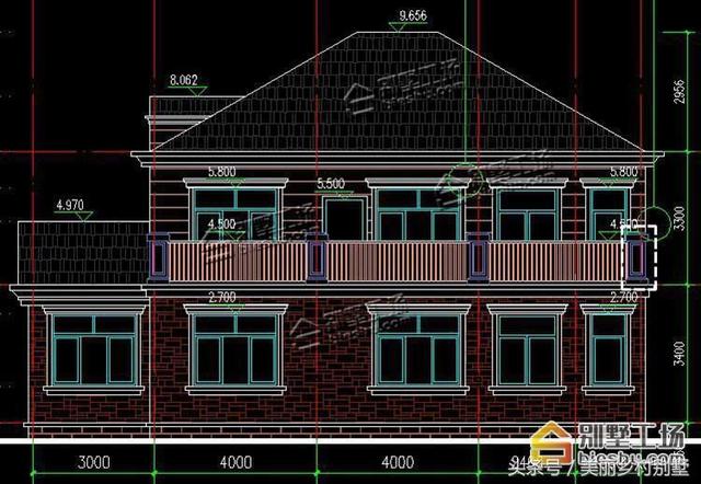 開間大的農村二層別墅設計圖，21萬經濟造價，看上去更大氣美觀