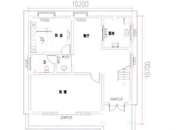 2款帶商鋪門面三層自建房設計圖，這種戶型自己經營或者出租均可，是一種特別實用的戶型