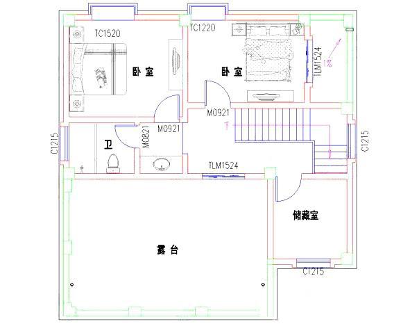 2款帶商鋪門面三層自建房設計圖，這種戶型自己經營或者出租均可，是一種特別實用的戶型