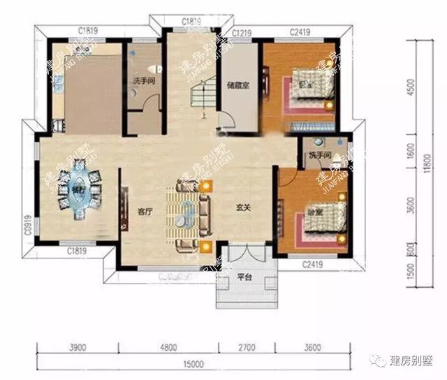 三款開間相近的農(nóng)村自建房設(shè)計圖，房子建的好也可以造福后代