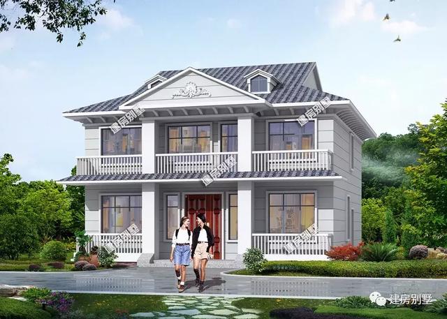 兩棟農村的別墅設計圖，屋型美觀，經濟適用