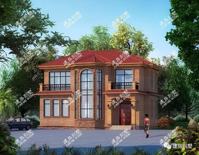 兩棟農村的別墅設計圖，屋型美觀，經濟適用