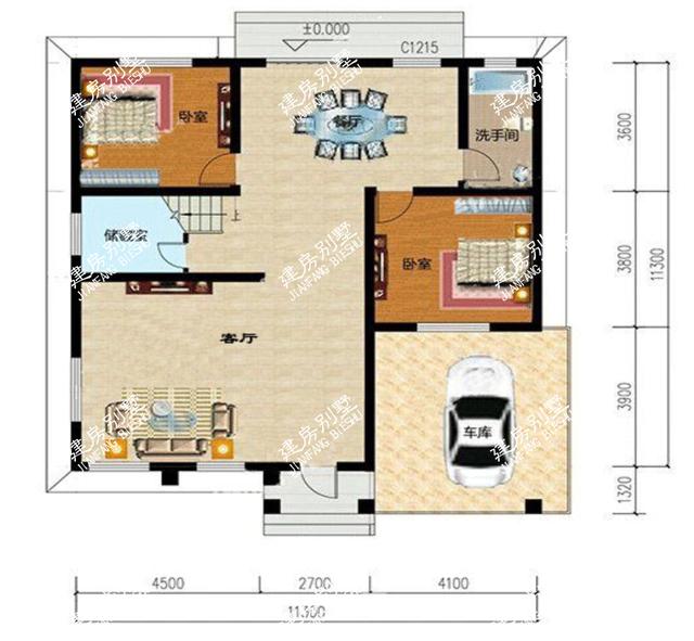 9款帶車庫的二層別墅設(shè)計圖，主體造價都不是很高，簡單實用，讓別人羨慕去吧