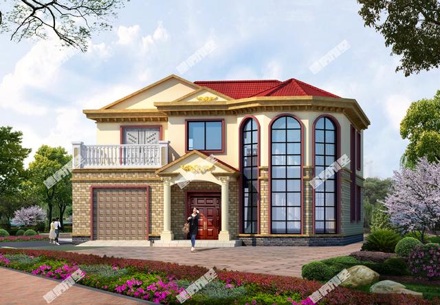 9款帶車庫的二層別墅設(shè)計圖，主體造價都不是很高，簡單實用，讓別人羨慕去吧