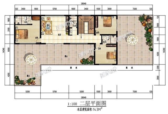 現(xiàn)代風(fēng)別墅設(shè)計(jì)圖，帶私家泳池，帶庭院，這種舒適悠閑的生活你向往么