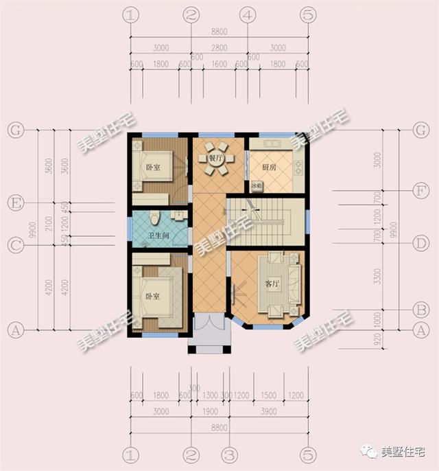 二層簡歐別墅設(shè)計圖，布局設(shè)計實用經(jīng)濟，新房子新生活新氣象