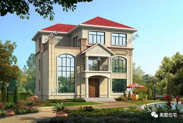 5款農(nóng)村時(shí)尚別墅設(shè)計(jì)圖，帶挑高客廳和大露臺(tái)，第3款讓人眼前一亮