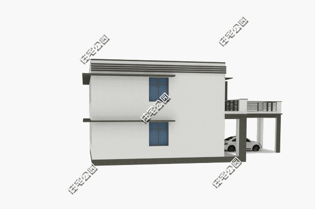 現代風格別墅設計圖，9×11米，內附裝修效果圖
