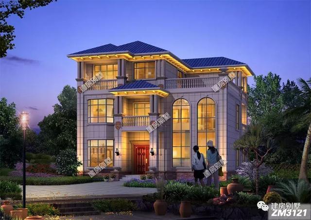 開間為12.8米的幾款農村別墅設計圖，一棟房子一個溫暖的家