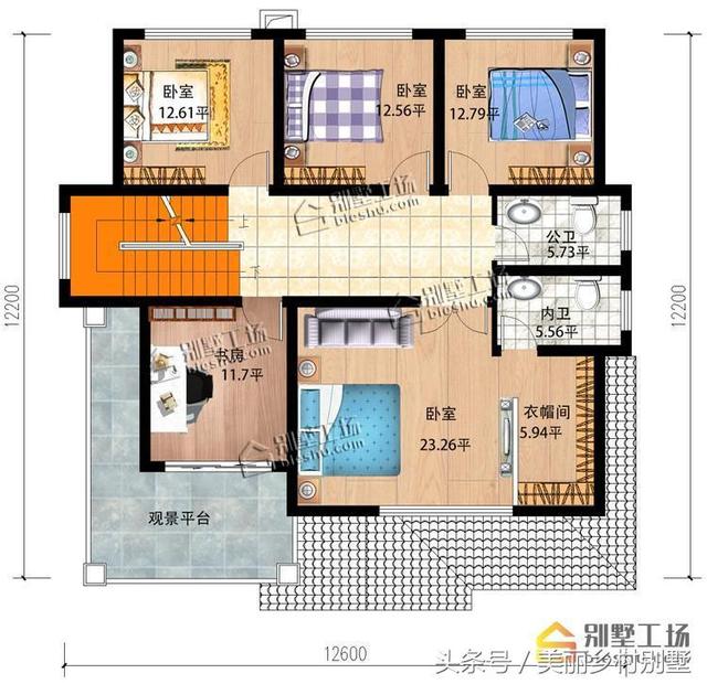 二層歐式風格農村別墅設計圖，造價不高，適合農村普通家庭建造